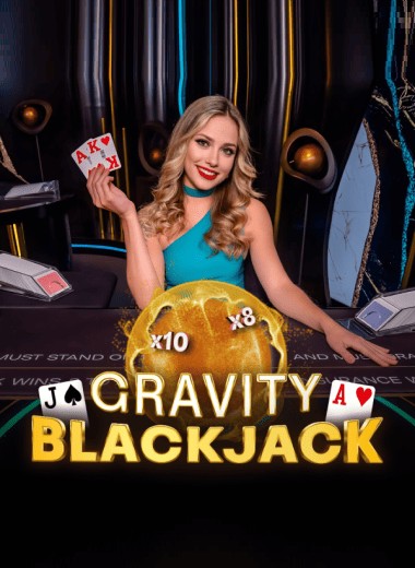 Gravity Blackjack slot visual from ICONIC21 available on captaincooks-casino.net